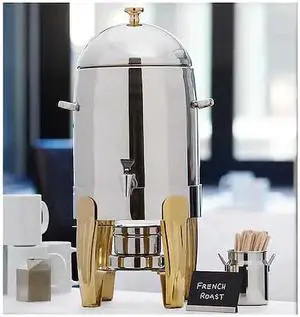 AMERICAN METALCRAFT ALLEGCU1 Coffee Urn,Silver,11 qt.