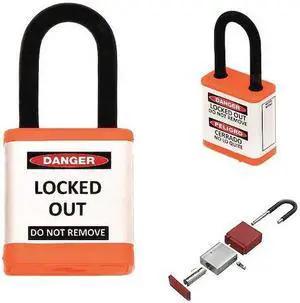 ZING 700KD-ORANGE Lockout Padlock,1-1/2" Shackle Height