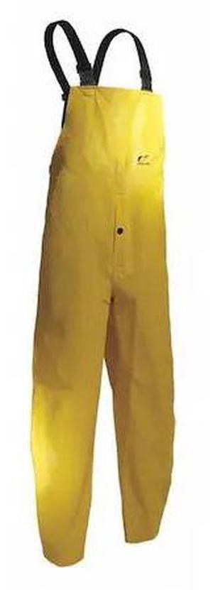 ONGUARD 7605200 Webtex Bib Flyfront Overall, PVC, 31 in Inseam, 54 in Waist,