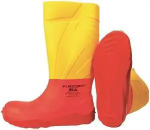 ISA SRLF100L Overshoes, Composite Toe, Rubber, 7 1/2 in Height, Slip On
