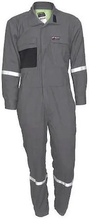 MCR SAFETY SBC101138 Coverall, 8.9 cal/sq cm ATPV, S, 30 in Inseam, FR Inherent