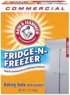ARM & HAMMER 33200-84011 Fridge-N-Freezer Pack Baking Soda, Unscented, Powder,