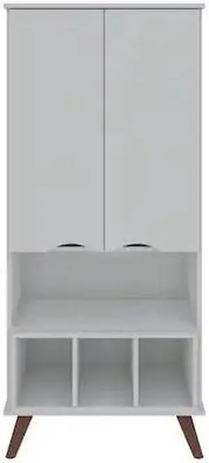 MANHATTAN COMFORT 14PMC1 Hampton 26.77 Display Cabinet, White