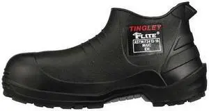 TINGLEY 27211 Unisex Flite Rubber Shoe, Composite Toe, 6 in Height, Black,