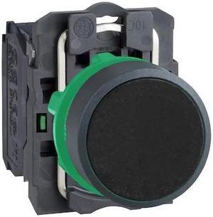 SCHNEIDER ELECTRIC XB5AA21 Flush Push Button Operator, 22 mm, 1NO, Black
