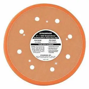 DYNABRADE 56237 Vacuum,Disc Pad,8" dia.
