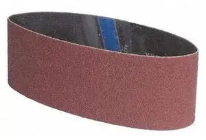 ZORO SELECT 78072775823 Sanding Belt, 4 in W, 24 in L, Coated, Aluminum Oxide,