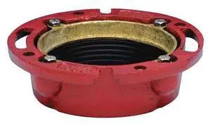 OATEY 42255 Toilet Flange, Red, Cast Iron, 4"