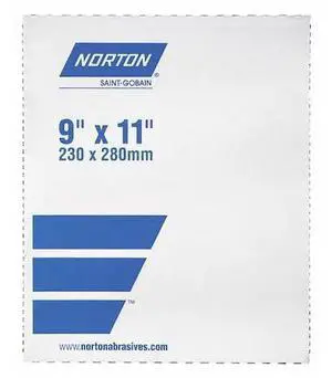 NORTON ABRASIVES 66261139377 Sanding Sheet,11" L,9" W,Ultra Fine