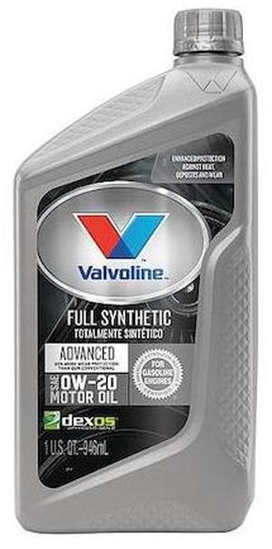 VALVOLINE VV916 Engine Oil, Full Synthetic, 32 Oz, 0W-20