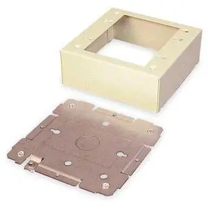 LEGRAND V2448-2 Device Box, 2400 Series, 1.75 in H, 4-3/4 in L, Ivory
