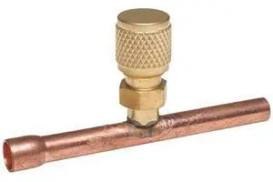 ZORO SELECT 4PDH5 1/4" Access Valve Union Tee,PK2