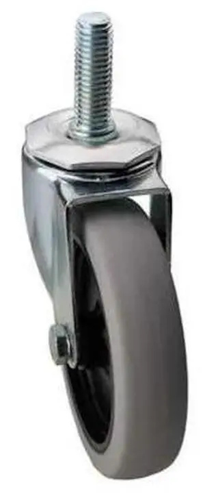 ZORO SELECT 32J803 Swivel Stem Caster,Polyurthn,4 in,150 lb