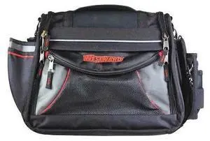 WESTWARD 53JW36 Tool Bag,General Purpose,15 Pockets, Nylon, 15 Pockets, Black