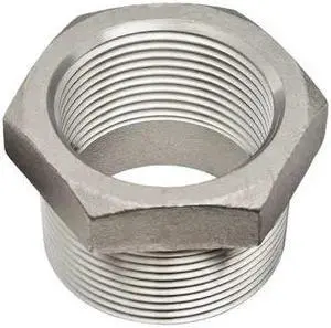 ZORO SELECT 600B113N034018 3/4" x 1/8" MNPT x FNPT 316 SS Hex Reducing Bushing
