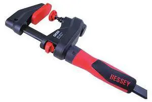 BESSEY GK60 Bar Clamp, Plastic Handle and 2 3/8 in Throat Depth
