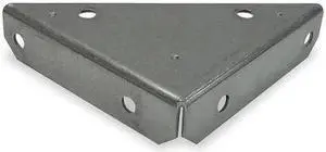 ZORO SELECT 1WDD3 Heavy Duty Corner Brace,4 Wx4 In L