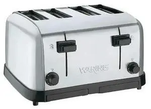 WARING COMMERCIAL WCT708 16" 4 Slot Stainless Steel Commercial Toaster