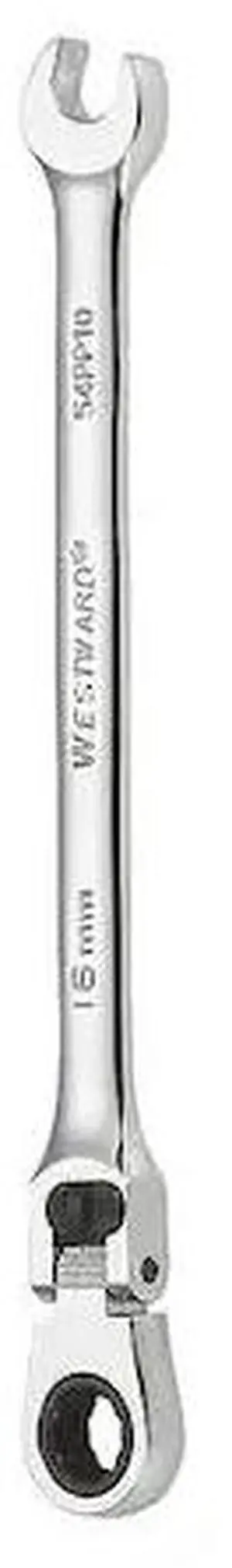 WESTWARD 54PP10 Wrench,Comb./Flexible Head,Metric,16mm
