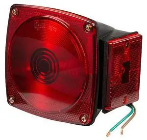 GROTE 53662 Stop/Tail/Turn Light,Incandescent,Red