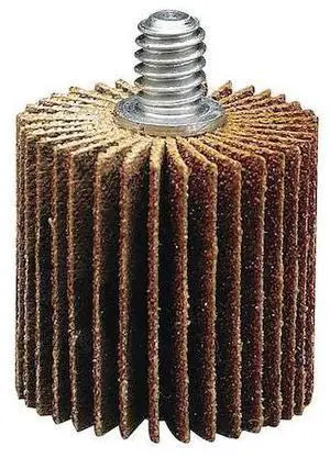 MERIT 08834132001 Flap Wheel, 1-3/8 D, 5/8 W, 1/4-20, 60