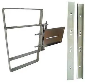 CONDOR 31TT61 Adjstbl Sfty Gate,Galvnzd Steel,2-1/2inW