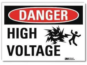 LYLE U1-1036-RD_14X10 Danger Sign,14x10 In.,English, U1-1036-RD_14X10