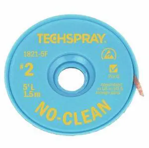 TECHSPRAY 1821-5F No-Clean Yellow No 2 Braid - AS