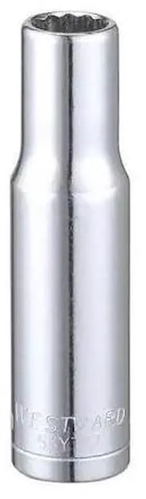 WESTWARD 53YT87 3/8" Drive, Metric Socket, 9mm Socket Sz, 12 Pts