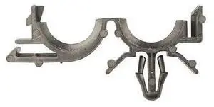 ZORO SELECT 1239PK Push-In Rivet, 1/2 in Dia., Nylon Body, 25 PK