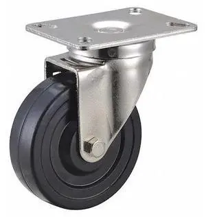 ZORO SELECT 33H917 Swivel Plt Cstr,5-3/16 in H,NSF-Listed Plate Type A