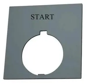 EATON HT8SP33 Legend Plate,Square,Start,Black