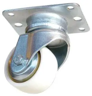 ZORO SELECT 1F147 Inverted Air Cargo Swivel Caster,Nylon,2-9/16 in