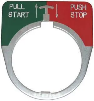 EATON 10250TR2 Cutler-Hammer Legend Plate, Push/Pull, Start/Stop