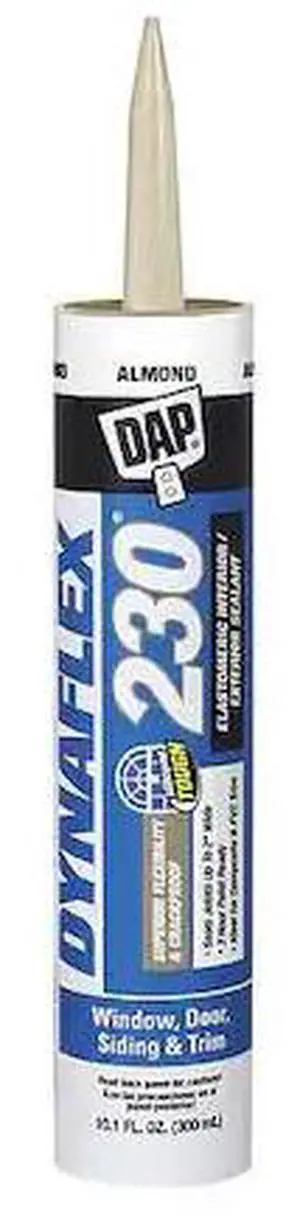 DAP 70798-18288 Acrylic Latex Elastomeric Sealant, 10 oz, Cartridge, Almond,