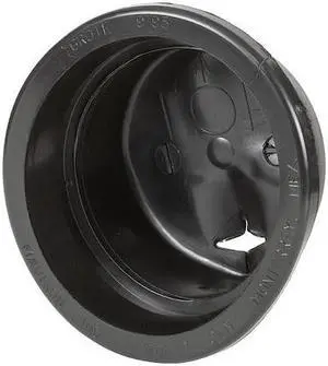 GROTE 91950 Grommet,Closed Back,4-1/2" ID,PVC,Black