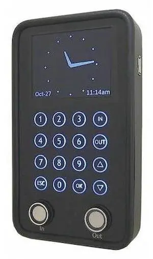 TIMEPILOT 4520 Time Clock System, Electronic, 100/240VAC