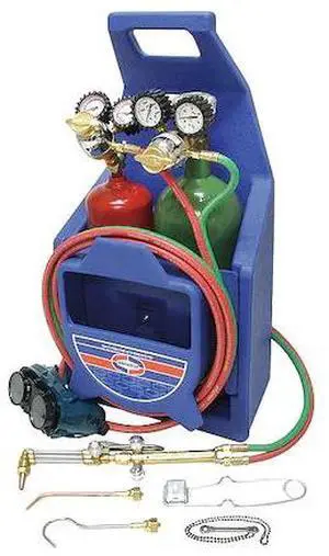 UNIWELD KL22P-T Welding And Cutting Kit, Cap'n Hook Series, Acetylene, 3/8 in