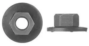 ZORO SELECT 5916XPK Flange Nut, M8-1.25, Steel, Not Graded, Phosphate, 10 mm