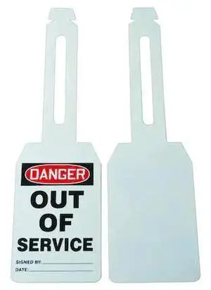 ACCUFORM 3VAX5 Danger Tag,5-1/4 x 3-1/4 In,Plstc,PK25