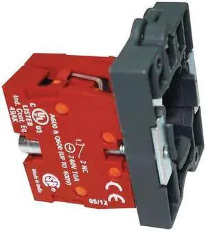 DAYTON 30G086 Contact Block,Mounting Base,22Mm,1NC
