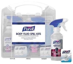 PURELL 3841-01-CLMS Spill Kit, 2 L Volume Absorbed Per Kit, Clear, Bag