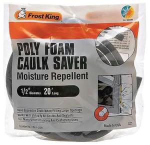 FROST KING C22H Weatherstrip,20 ft,Gray