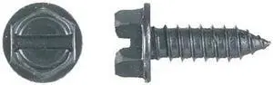 ZORO SELECT 9934PK Sheet Metal Screw, 1/4" x 1/2 in, Black Phosphate Steel