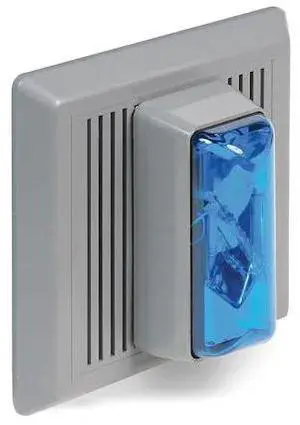 EDWARDS SIGNALING 869STRB-AQ Horn Strobe,Blue,24VAC/DC,Indoor Flush