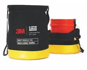 3M DBI-SALA 1500135 Bucket, Black, Yellow, Canvas