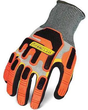 IRONCLAD PERFORMANCE WEAR R-EXO-05-XL Knit Glove, Polyester, ,Sandy Palm, Knit,