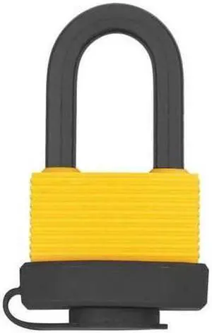 ZORO SELECT 48JP99 Padlock, Keyed Different, Standard Shackle, Rectangular