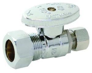 ZORO SELECT 10756lf Supply Stop,Straight,5/8" Inlet Size