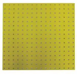 ZORO SELECT 5TPC2 Square Hole Pegboard,24x24,Yellow,PK2
